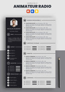 cv animateur radio