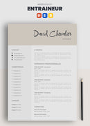 cv entraineur