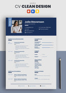 cv remarquable bleu