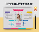 exemple de cv au format paysage