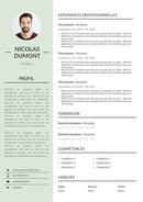 modele cv facteur