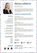 modele cv réceptionniste
