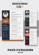 pack cv éducatrice