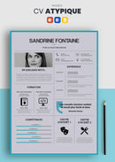 curriculum vitae atypique bleu