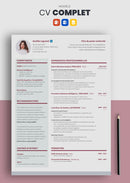 curriculum vitae complet rouge