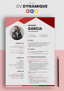 curriculum vitae dynamique rouge