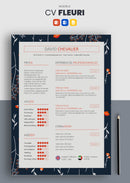 curriculum vitae fleuri bleu