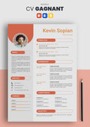 curriculum vitae gagnant orange