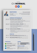 curriculum vitae normal bleu