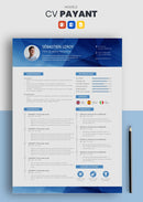 curriculum vitae payant bleu