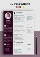 curriculum vitae polyvalent rouge