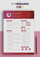 curriculum vitae tendance rouge