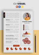 curriculum vitae visuel rouge