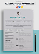 cv audiovisuel monteur exemple