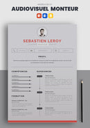 cv monteur audiovisuel