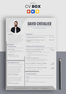 cv box noir et blanc