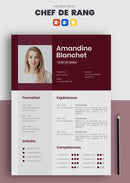 cv chef de rang exemple