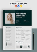 cv chef de rang