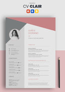 cv clair rose pastel