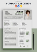 exemple cv chauffeur de bus