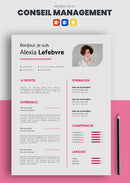 cv consultant en management exemple