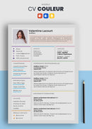 cv couleur multicolor