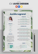 cv dessin avec fond