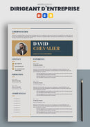 cv dirigeant d'entreprise