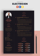 cv electricien batiment