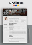 cv flashcode noir et blanc