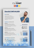 cv gratuit à créer bleu