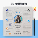 Modèle CV FUTURISTE
