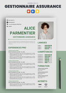 cv gestionnaire assurance exemple