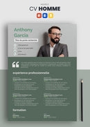 cv homme vert