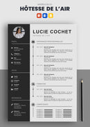 cv hôtesse de l'air