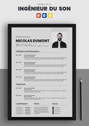 cv ingénieur du son