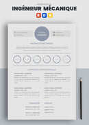 cv ingénieur mécanique exemple