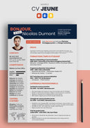 cv jeune rouge