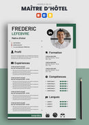 cv maitre d'hôtel exemple