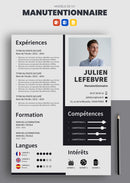 cv manutentionnaire exemple