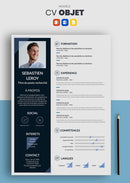 cv objet bleu