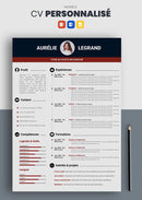 cv personnalisé rouge