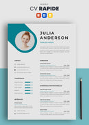 cv rapide bleu