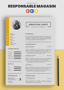 cv d'un responsable de magasin