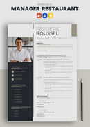 cv manager restaurant