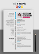 cv gratuit à faire noir et rose