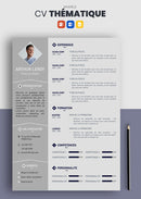 cv thématique gris