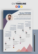 modèle cv timeline