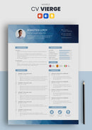 cv vierge bleu