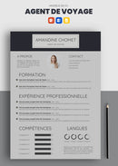 exemple cv agent de voyage